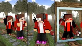 Minecraft The Dark Forest Twins - Dark JJ and JJ