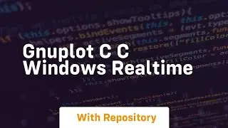 gnuplot c c windows realtime