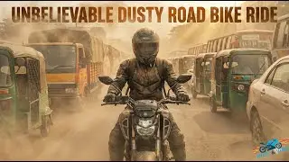 যমুনা ব্রীজ নাকি মরুভূমি? অবিশ্বাস্য ধুলিময় রাস্তায় জ্যামের ভেতর বাইক রাইড | 4k