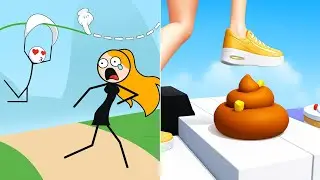 DRAW FLY Vs TIPPY TOE : Satisfying ASMR Tiktok Gameplay - All Max Levels Gameplay 2025