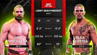 Jiř&iacute; Proch&aacute;zka vs Alex Pereira: UFC 295 Sim Showdown! | 4k UHD