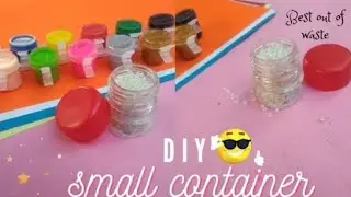 DIY small container/ How to make storage box with waste plastic bottles / Best out of waste craft