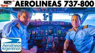 Ushuaia to El Calafate in cockpit Aerolineas 737-800