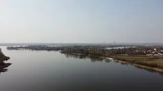 Поиск перспективной точки для рыбалки в устье Десны
