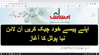 How to Check  Ehsaas Emergency Cash Program Status/ check online ehsaas emergency cash