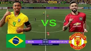 Brazil vs Manchester United | Bruno Fernandes vs Gabriel Jesus | FIFA 20