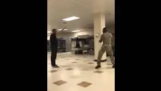 Bad to the bonedrill sergeant throws 540 kick at commander hand. Taekwondo.