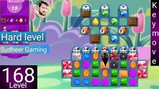 Candy crush saga level 168 । No boosters। Hard level । Candy crush 168 help । Sudheer CC Gaming