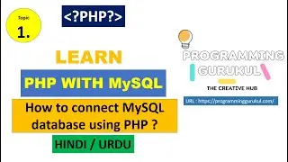 PHP Connecting to MySQL Database using Object Oriented style | PHP Tutorial For Beginners
