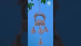 Bird nest from waste materials / jute rope craft / #woolcraft #viral #shorts #diy