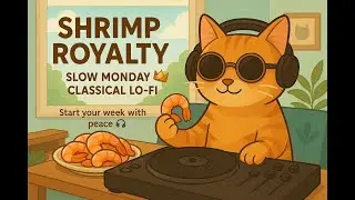 Ad-Free Zen | Monday Reset 🍤 | Lo-fi Cat Caf&eacute; Vibes with Cassie 👑
