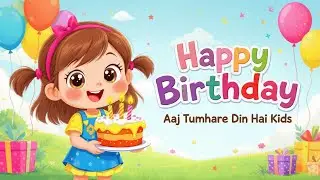Happy Birthday Happy Birthday 🎂 | Aaj Tumhare Din Hai | Hindi Kids Birthday Poem