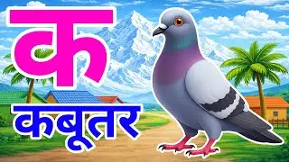क से कबूतर, अ से अनार a se anaar k se kabutar I Hindi varnmala I ABCD क से कबूतर अ से अनार, for kids