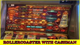 Single slot session, Rollercoaster with CASHMAN, retro slots,  Blackpool 