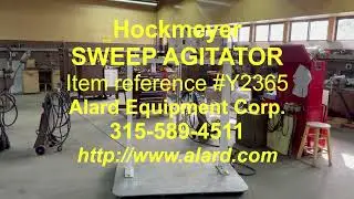 HOCKMEYER VERTICAL STAINLESS STEEL SWEEP AGITATOR, Alard item Y2365