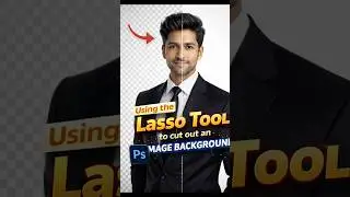 Using the LASSO TOOL to cut out an image Background #graphicdesign #photoshop #wedding #tutorial