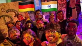 How we celebrate our holi in Germany 🇩🇪???
