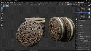 Make an OREO Biscuit in Blender 3D | How to Make an OREO Biscuit in Blender
