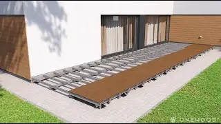 Terrace on Adjustable Pedestals &ndash; 3D Animation by Nordic Render