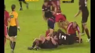 Boot to stringer's face