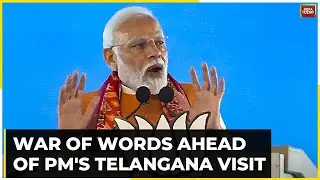 War Of Words Ahead Of PM's Telangana Visit As Telangana Congress Accuses PM of Taking Tax From BRS