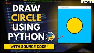 Draw Circle🟡 using Python | For Beginners | Shape Tutorial | World of Python