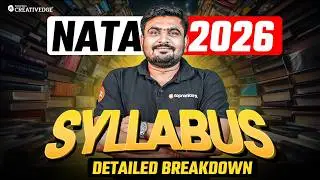 NATA 2026 Complete Syllabus Breakdown 🔥 Section Wise Detailed Strategy