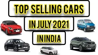 Top 10 selling cars in July 2021 in india #shorts