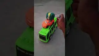 Rc bus vs car toy testing