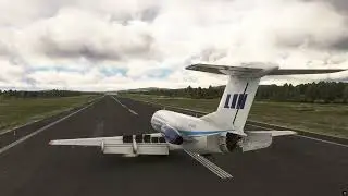 MSFS 2020, Just Flight F28 Professional. Landing at Salen airport