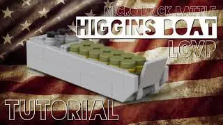 Lego WW2 LCVP Higgins Boat Battlin&rsquo; Bricks/Micro Brick Battle tutorial/Building Instructions