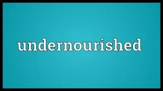 Undernourished Meaning