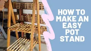 Easy DIY GARDEN  STAND | homemade wooden garden stand
