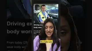 Driving examiners will now be wearing a body cam for safety #driving #examiner #safety