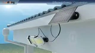 Adiding LED Solar Motion Sensor Flood light Outdoor Lights- TBD-23 #solar #solarlight