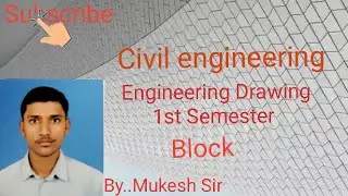 Block first angle projection Kaise banaye for all branch of Diploma by Mukesh Sir(Master)