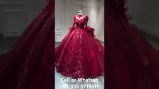Red Barbie Balloon Dress 2025 &ndash; Handmade Crystal Magic at Queen Fashion