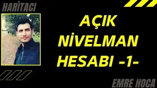 Geometrik nivelman hesabı (Açık nivelman 1.örnek)