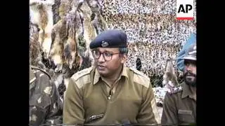 INDIA: POLICE CLAMPDOWN ON TRADE IN ANIMAL SKINS