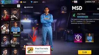 MS DHONI NEW CHARACTER IN FREE FIRE INDIA | FREE FIRE INDIA | Free Fire New Event