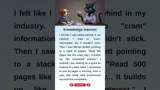 Build Your Knowledge Interest! &mdash; Warren Buffett 📖 #shorts #english #learning