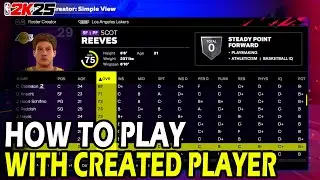 Как играть с созданным игроком в NBA 2k25