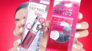 K-Palette 1 DAY TATTOO Skin Care LIP TINT & CHEEK TINT Review & First Impressions