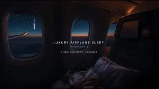 Luxury Airplane Sleep ✈️ Brown Noise & Cabin Ambience (No Talking)