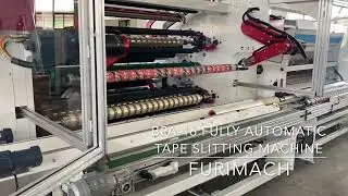 Fully Automatic BOPP Tape Slitting Machine #slittingmachine #adhesivetape #furimach