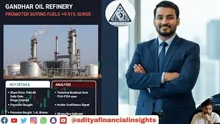 Gandhar Oil Refinery Surges +9.91% | Promoter Buying Fuels Rally@adityafinancialinsights #oil #viral