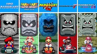 Evolution of Mario Dying Crushed by Thwomps in Mario Kart Games (1992-2025)