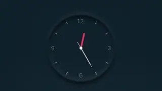 Javascript Clock - CSS Neumorphism Analog Clock