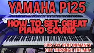 Настройки обучающего фортепиано Yamaha P125