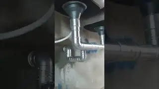 Sifão de cano com escape, passo a passo 